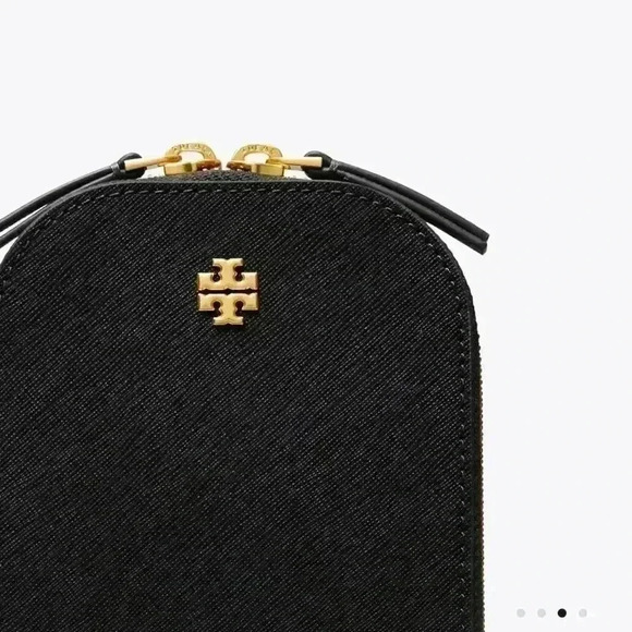 Tory Burch Emerson Phone Crossbody, Black - Picture 2 of 3